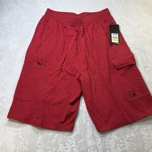 AND1 Elite Cargo Shorts Red Mens Large Athletic NWT Basketball Baggy
